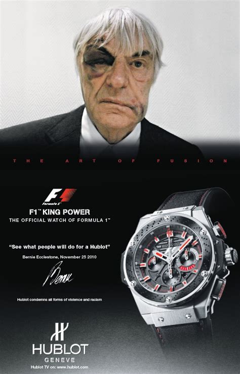 iklan hublot bernie|bernie ecclestone Hublot.